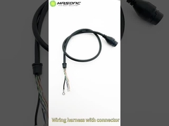 034 Waterdicht Kabel 1.25-8PIN Stroomkabel Assemblage RJ45F Zwart Waterdicht Kabel Stroomdraad Harness